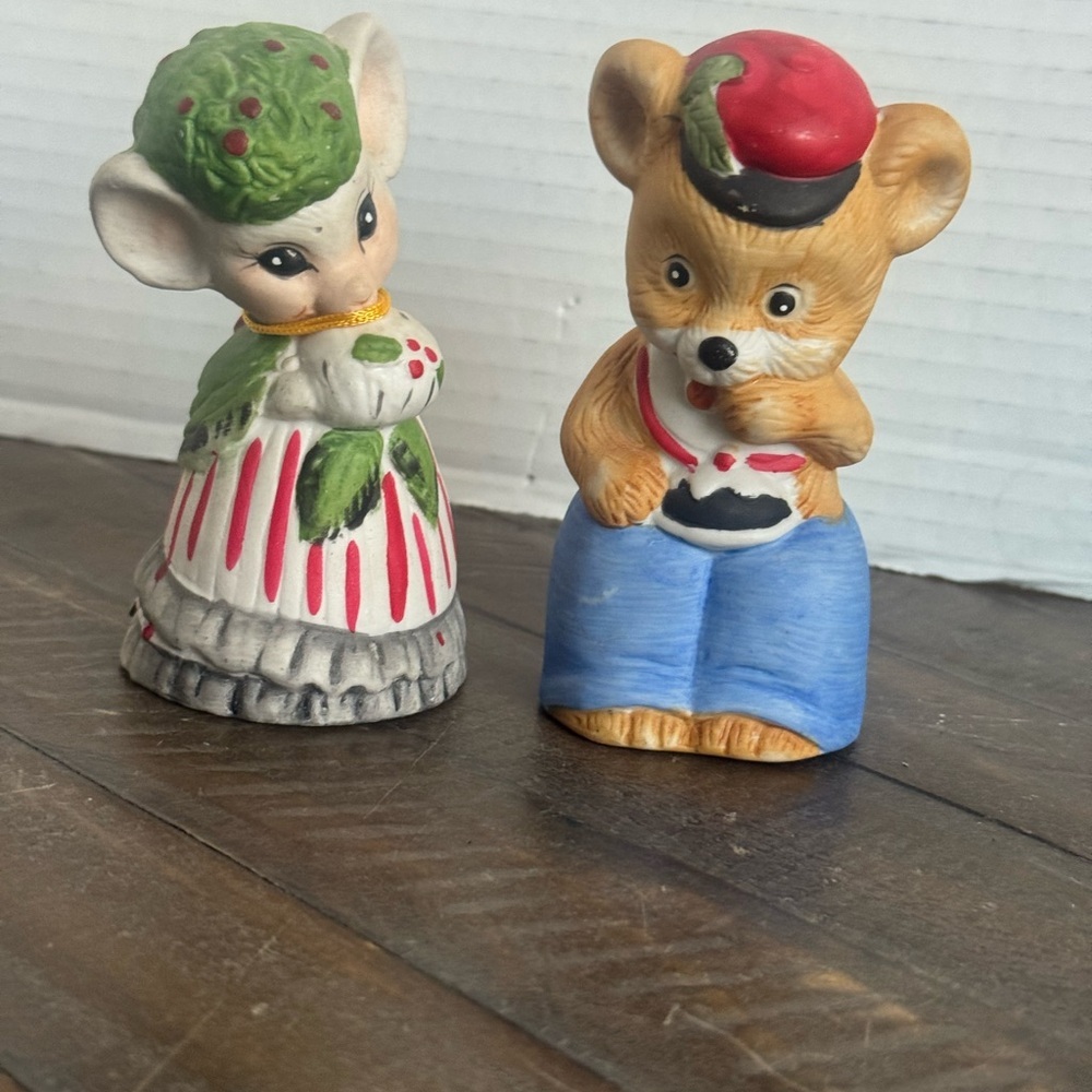 Critter Bells Charming Mouse and Bear Bells